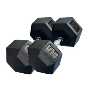 mancuernas hexagonales de 95 libras Maquinas de ejercicios equipos para gimnasio bunker fitness cdmx