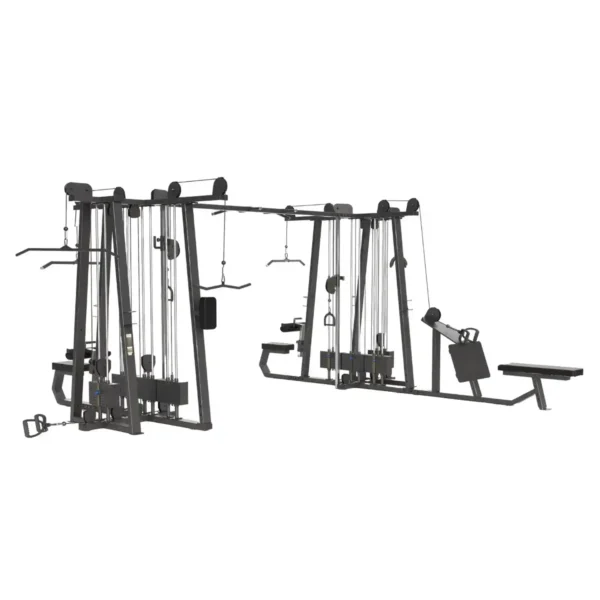 jungla de 8 estaciones de peso integrado Maquinas de ejercicios equipos para gimnasio bunker fitness cdmx